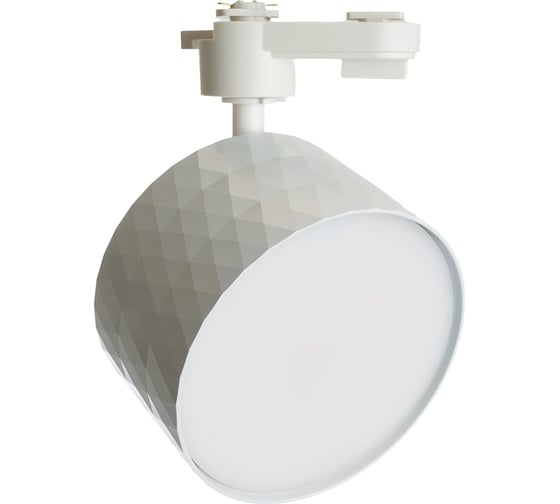 Изображение товара Трековый светильник FERON al177 однофазный на шинопровод под лампу gx70, PRISM белый 48700