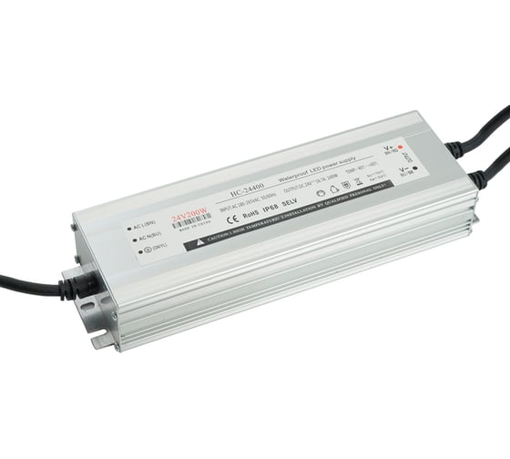 Изображение товара Электронный трансформатор для светодиодной ленты FERON 200w 24v 215x65x40 ip67 (драйвер), lb007 , 48742
