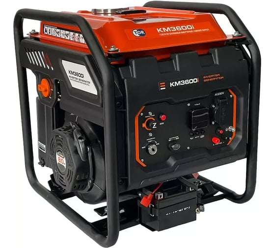 Изображение товара Инверторный бензиновый генератор TOR KM3600i 3,6 кВт 220В 12 л с кнопкой запуска 1025975