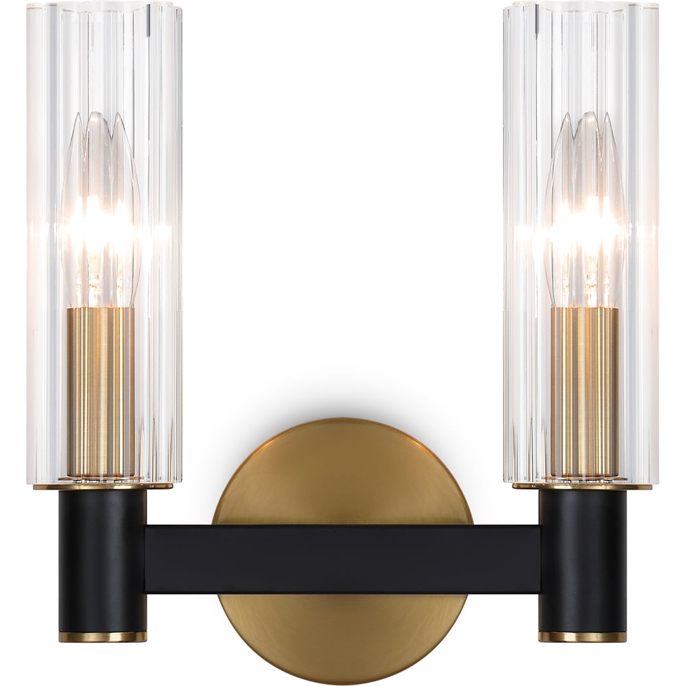 Изображение товара Настенный светильник Freya ambra 2 лампы E14 черный металл