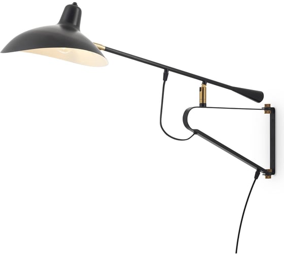 Изображение товара Настенный светильник (бра) Freya twisty 1хe27x60w металл черный FR5383WL-01B