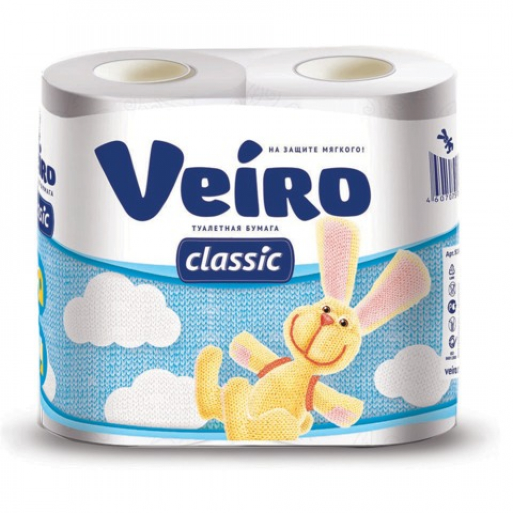 Бытовая двухслойная бумага VEIRO бытовая двухслойная бумага veiro