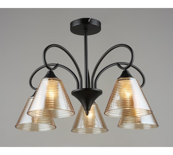 Изображение товара Потолочная люстра Мелодия Света sl8710-5 bk 000065860