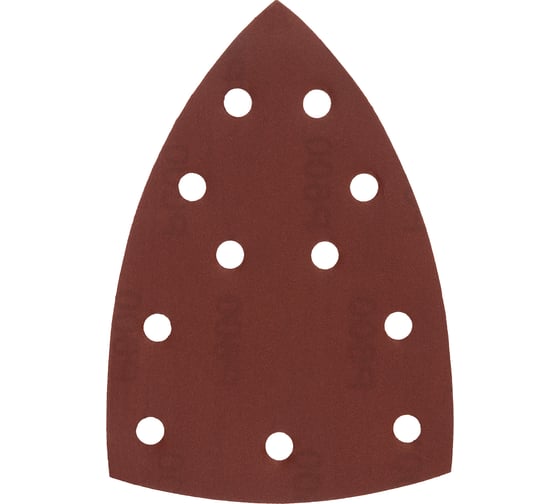 Изображение товара Треугольник абразивный на ворcовой подложке под "липучку" перфорированный P600, 150x150x100 мм, 5 шт Denzel 738697