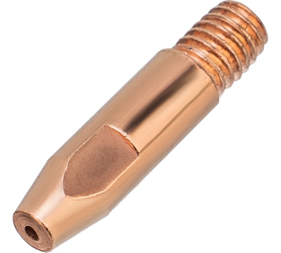 Изображение товара Токосъемный наконечник под проволоку 1.2 мм, М6, 28 мм, E-Cu, 20 шт для MIG горелки тип 24 Denzel 93648
