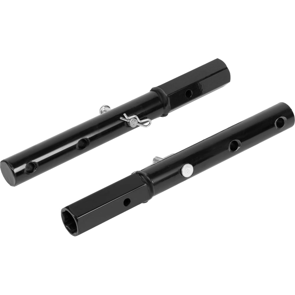 Изображение товара Двойной комплект удлинителей осей шестигранник 23 мм круг 30 мм 290 мм Denzel 59909