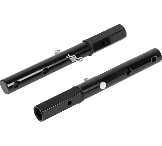 Изображение товара Удлинители осей шестигранник 23 мм / круг 30 мм, длина 290 мм, комплект 2 шт Denzel 59909