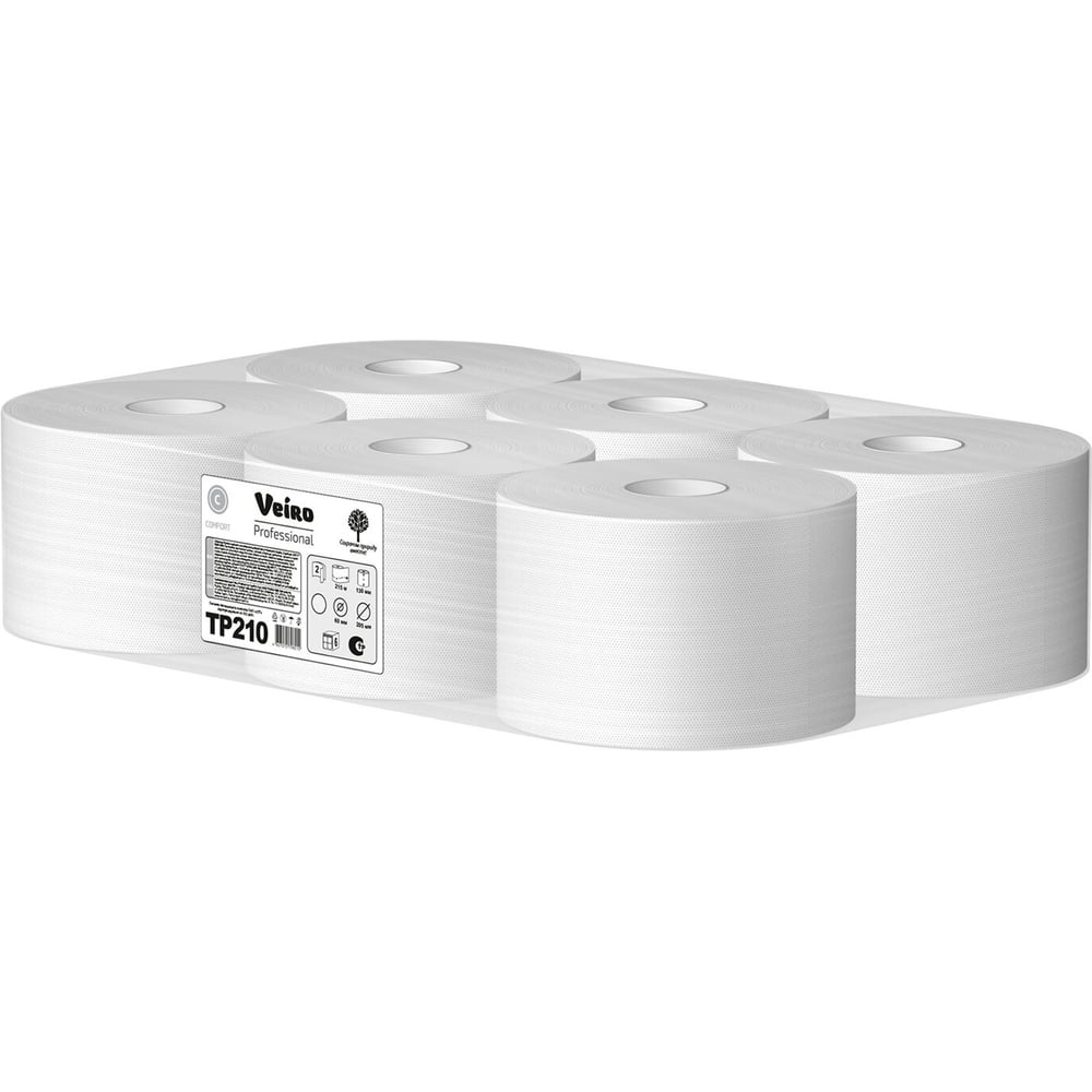 Изображение товара Бумага туалетная VEIRO PROFESSIONAL Comfort 2-слой 6 шт 215 м Изображение товара Бумага туалетная VEIRO PROFESSIONAL Comfort 2-слой 6 шт 215 м