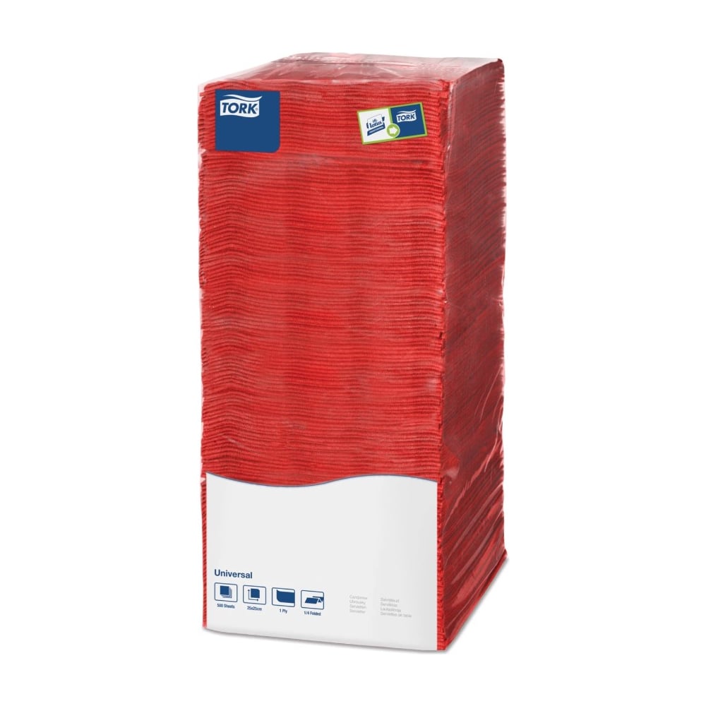 фото Салфетки tork big pack 25х25 500шт красные 478661 127874