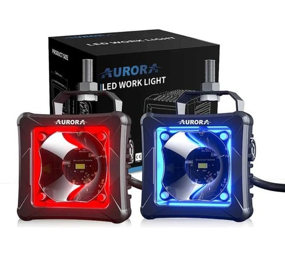 Изображение товара Светодиодная фара Aurora alo-d3-2-p23 rgb app 30w 9v-36v управление через приложение 0023
