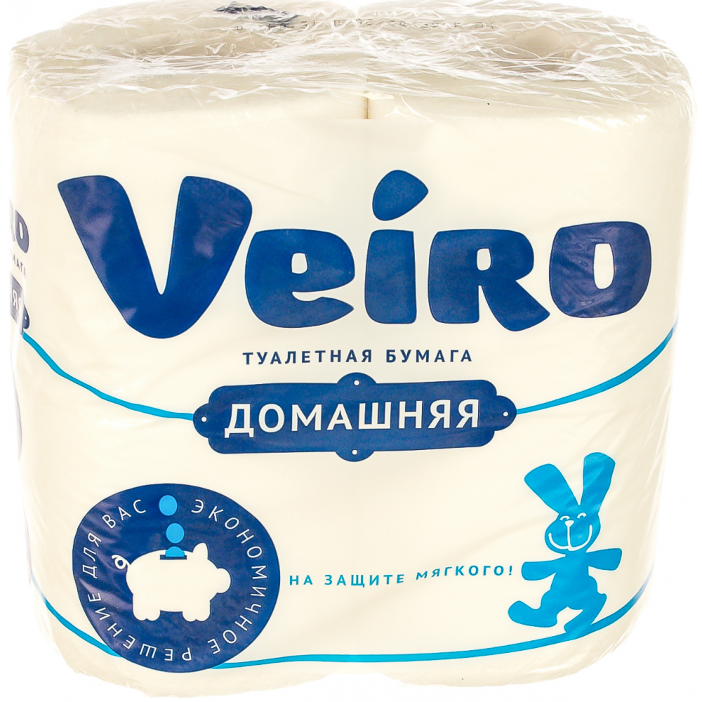 Бытовая двухслойная бумага VEIRO бумага туалетная veiro linia luxoria 3 слоя 8 шт