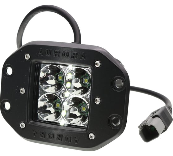 Изображение товара Светодиодная врезная фара Aurora alo-e-2-p4t 9v-36v 3200lm 40w 2.7a дальний свет (белый свет) 14968