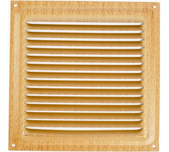 Изображение товара Решетка вентиляционная 100x100 мм, декор под дерево "бук" Трибатрон 88193