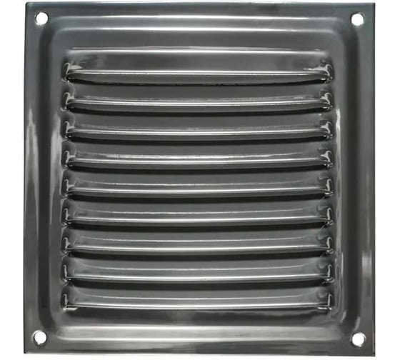 Изображение товара Решетка вентиляционная 100x100 мм, полимер хром Трибатрон 87521