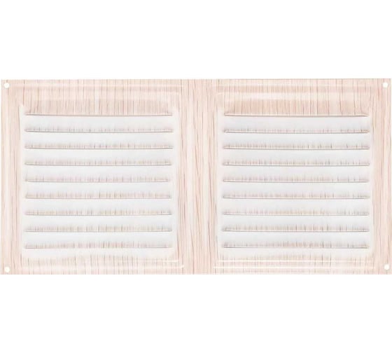 Изображение товара Решетка вентиляционная 100x200 мм, декор под дерево "белёный дуб" Трибатрон 88425