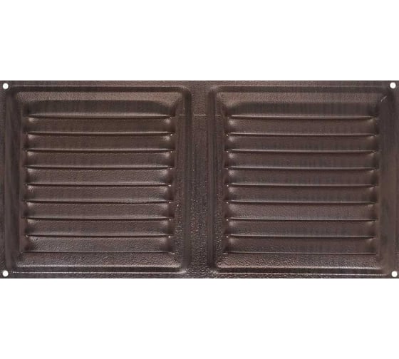 Изображение товара Решетка вентиляционная 100x200 мм, декор под дерево "венге" Трибатрон 88427