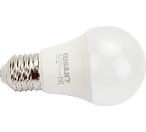 Изображение товара Светодиодная лампа Gigant E27 8Вт 4200К А60 600Лм G-E27-8-4200K