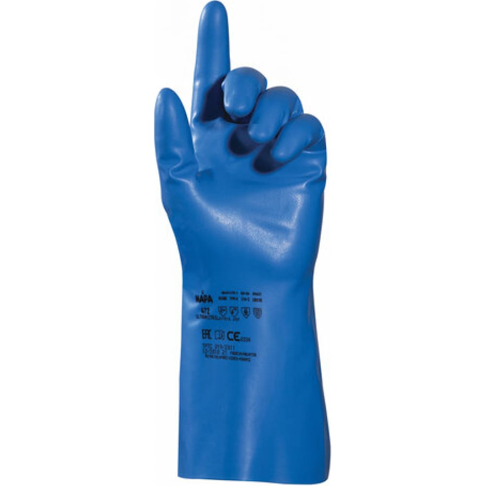 фото Нитриловые перчатки mapa optinit/ultranitril 472 комплект 10 пар, размер 7, синие 606249
