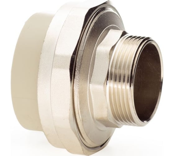 Изображение товара Разъемная муфта LAMMIN ppr нр 50x1_1/2" 33/3 серый Lm31061050040G