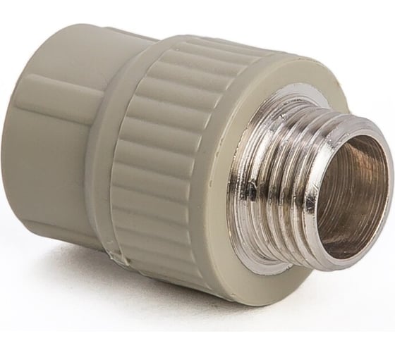 Изображение товара Комбинированная муфта LAMMIN ppr нр 20x3/4" 100/25 серый Lm31041020020G