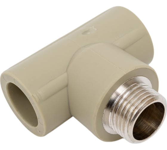 Изображение товара Тройник LAMMIN ppr комбин. нр 20x1/2" 100/25 серый Lm31046020015G