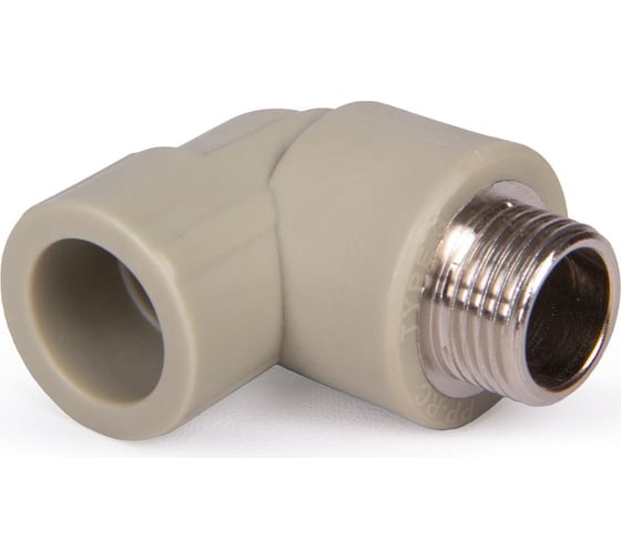 Изображение товара Угольник LAMMIN ppr комбин. нр 20x1/2" 125/25 серый Lm31051020015G