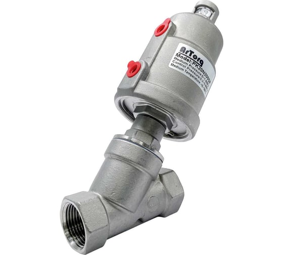 Изображение товара Пневматический клапан отсечной ArTorq G3/4”, резьбовой, корпус нержавеющая сталь, PK20N200GP