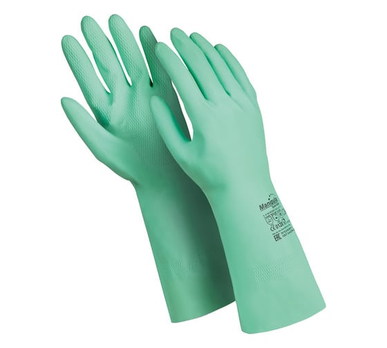 Изображение товара Перчатки MANIPULA Контакт, хб напыление, размер 8-8.5, зеленые L-F-02 605823