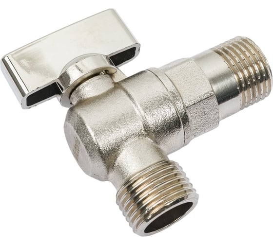 Изображение товара Угловой кран Victoria 1/2-1/2 никелированный 61-202