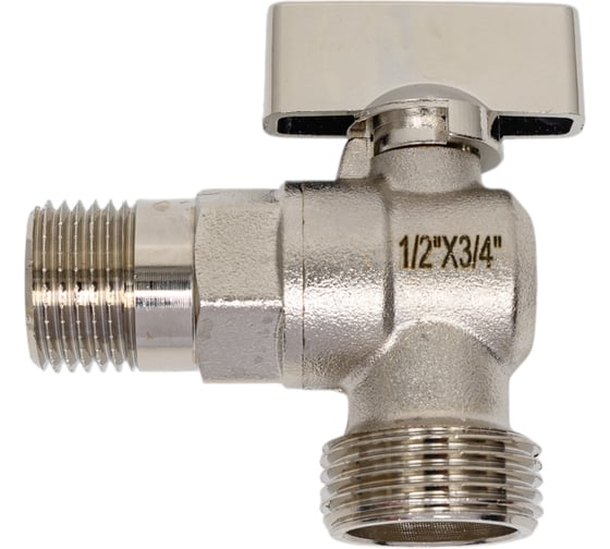 Изображение товара Угловой кран Victoria 1/2-3/4 никелированный 61-203