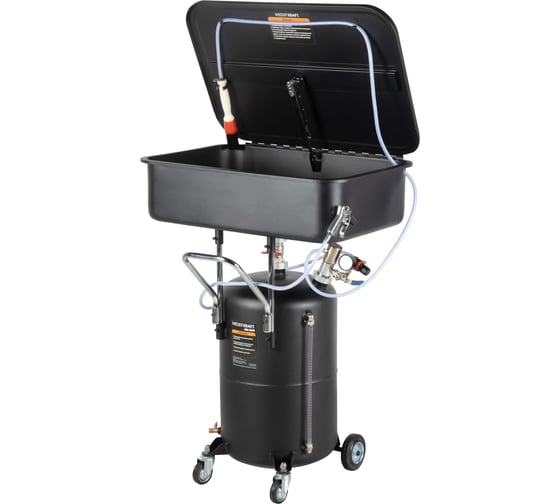 Изображение товара Установка для мойки деталей WIEDERKRAFT компрессионная с ванной 65л WDK-82079