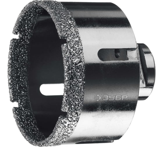 Изображение товара Коронка алмазная вакуумная ЗУБР Профессионал 70 мм, М14, 15 мм кромка 29865-70