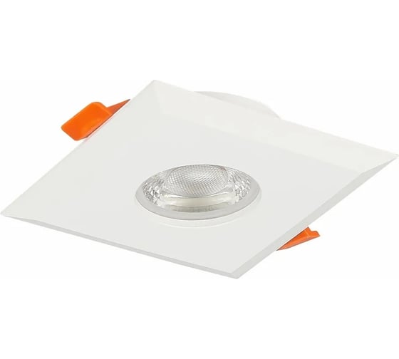 Изображение товара Встраиваемый светильник ALMA LIGHT белый, матовый, gu10, 1x50w, l94xw94xh25, без лампы, ALD00125WH-MK1-GU10.1x50W