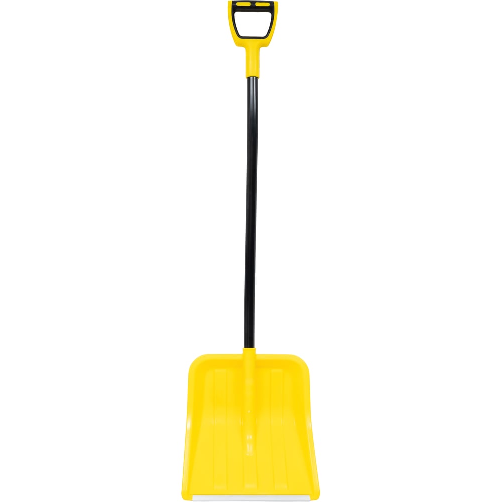 Изображение товара Снеговая лопата Gigant с алюминиевой защитной планкой, разборная, стальной черенок