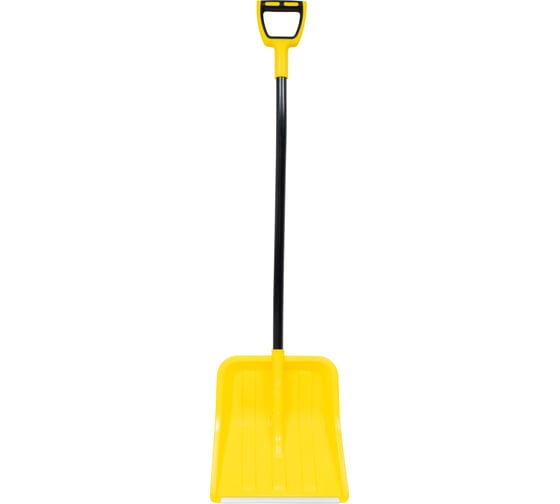 Изображение товара Снеговая лопата Gigant с алюминиевой защитной планкой и стальным черенком эргономичной формы GCI-09