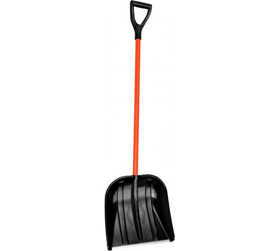 Изображение товара Снеговая лопата Gigant с металлическим черенком в оплетке и V-ручкой, 410 мм, GCI-02