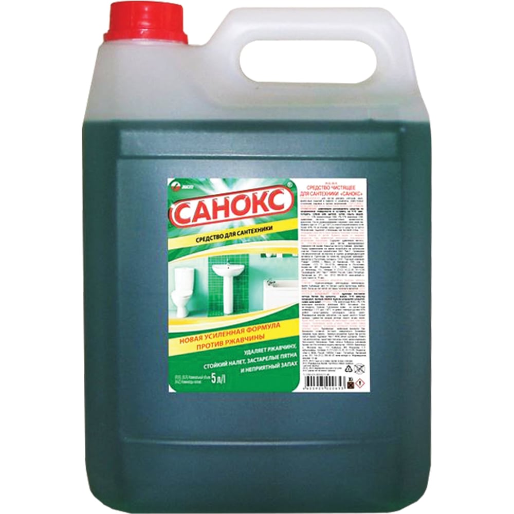 Изображение товара Средство для удаления ржавчины и известкового налета САНОКС 5 л 4303010002 604870