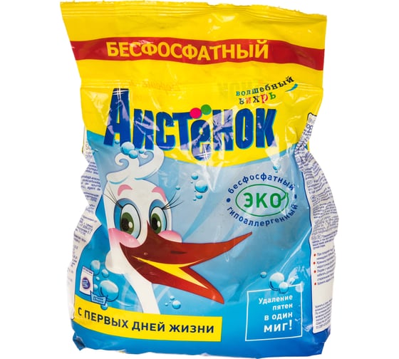 Изображение товара Стиральный порошок АИСТЕНОК для всех типов стирки 24кг Волшебный вихрь бесфосфатный 4301010014 604875