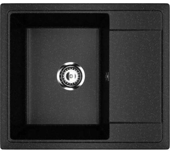 Изображение товара Кухонная мойка Uperwood ECON из искусственного камня UPD-201_004, прямоугольная, черная матовая 4910201238
