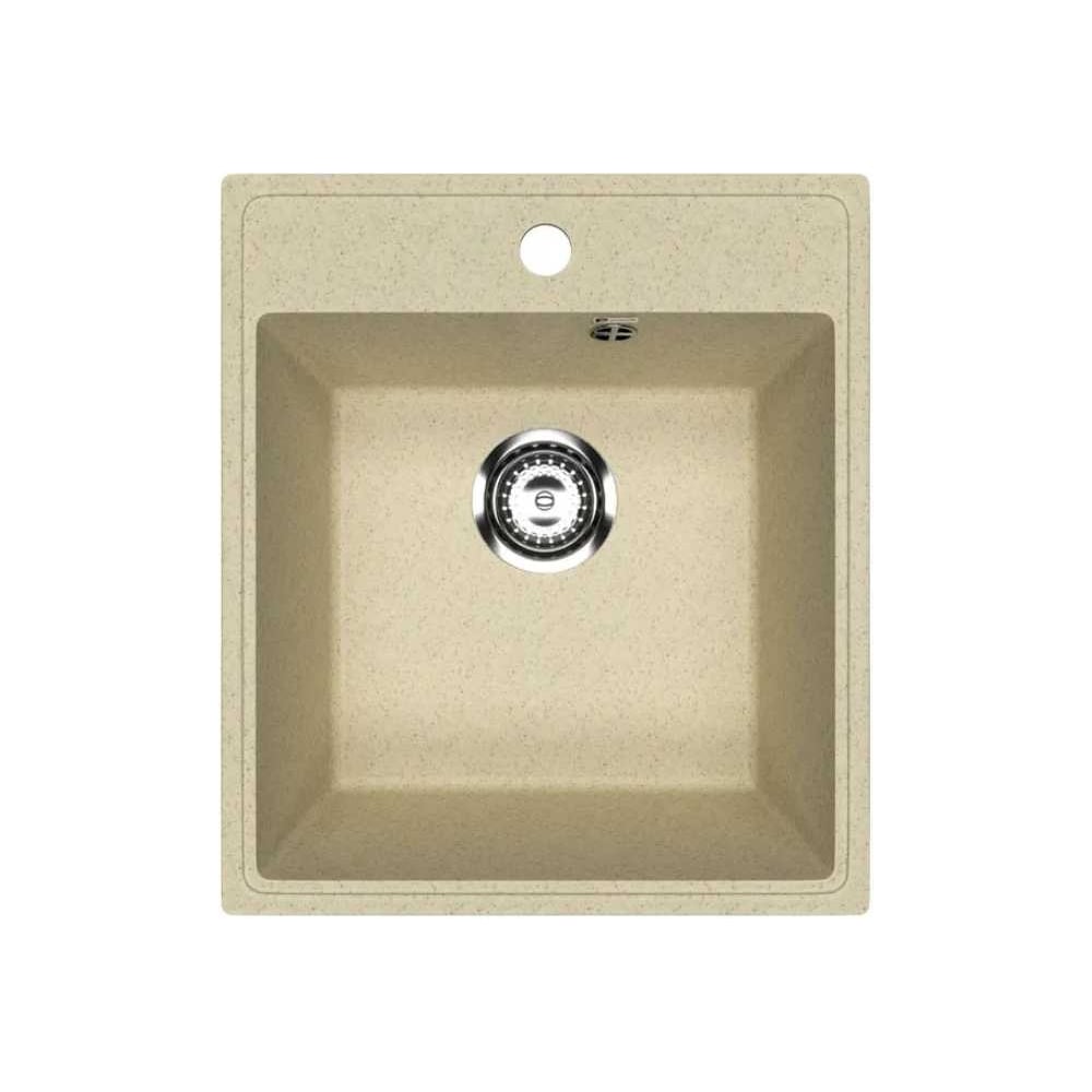 Изображение товара Кухонная мойка Uperwood ECON из искусственного камня UPD-404_002, прямоугольная, бежевая матовая 4910201224