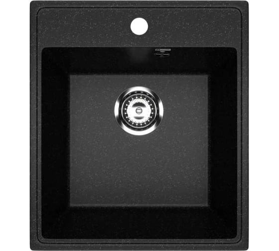 Изображение товара Кухонная мойка Uperwood ECON из искусственного камня UPD-404_004, прямоугольная, черная матовая 4910201226