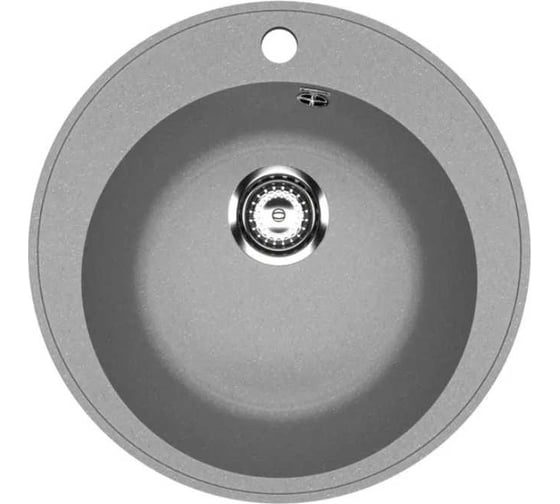 Изображение товара Кухонная мойка Uperwood ECON из искусственного камня UPD-405_003, круглая, серая матовая 4910201229