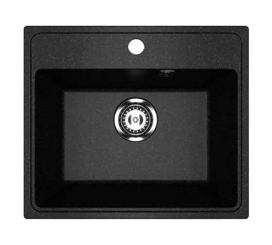 Изображение товара Кухонная мойка Uperwood ECON из искусственного камня UPD-408_004, прямоугольная, черная матовая 4910201234