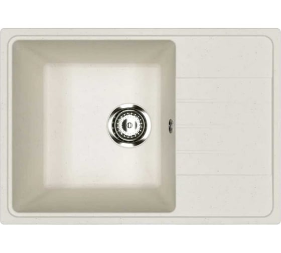 Изображение товара Кухонная мойка Uperwood ECON из искусственного камня UPD-506_001, прямоугольная, белая матовая 4910201239