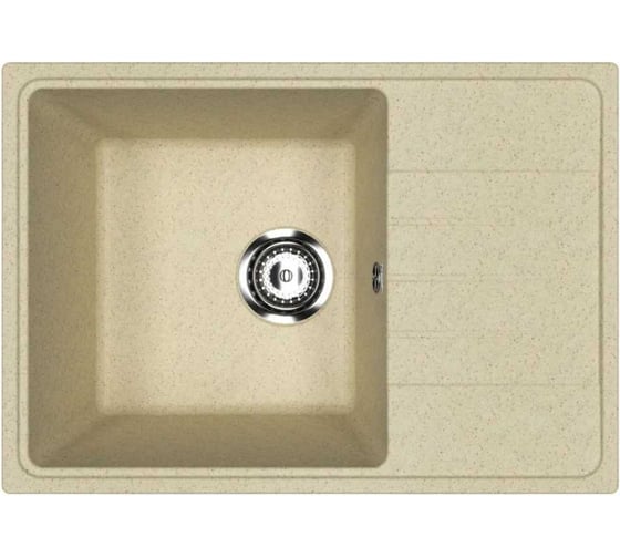 Изображение товара Кухонная мойка Uperwood ECON из искусственного камня UPD-506_002, прямоугольная, бежевая матовая 4910201240
