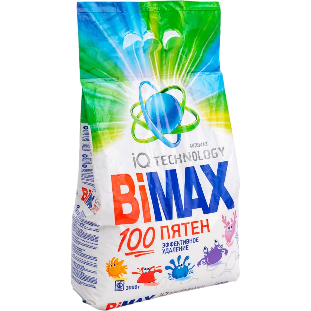 Стиральный порошок BIMAX пятновыводитель synergetic порошок 10 стиков