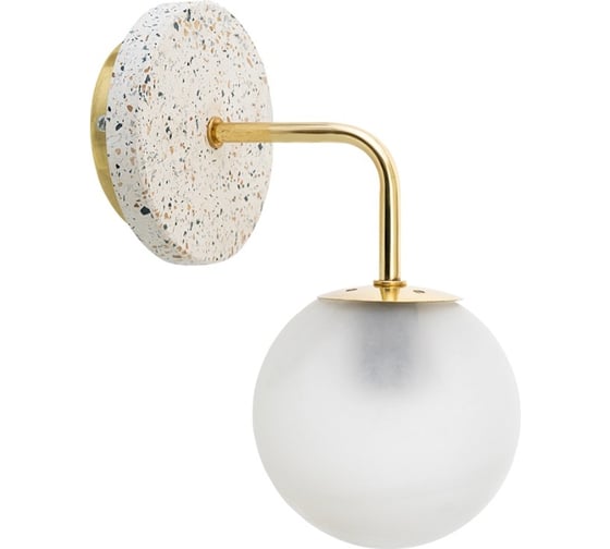 Изображение товара Настенный светильник Bergenson Bjorn Skum, 32x15,5x22 см, белый/золотой BB0000170