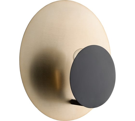 Изображение товара Настенный светильник Bergenson Bjorn Stone, Ø35,5x15,5 см, черный/золотистый BB0000444