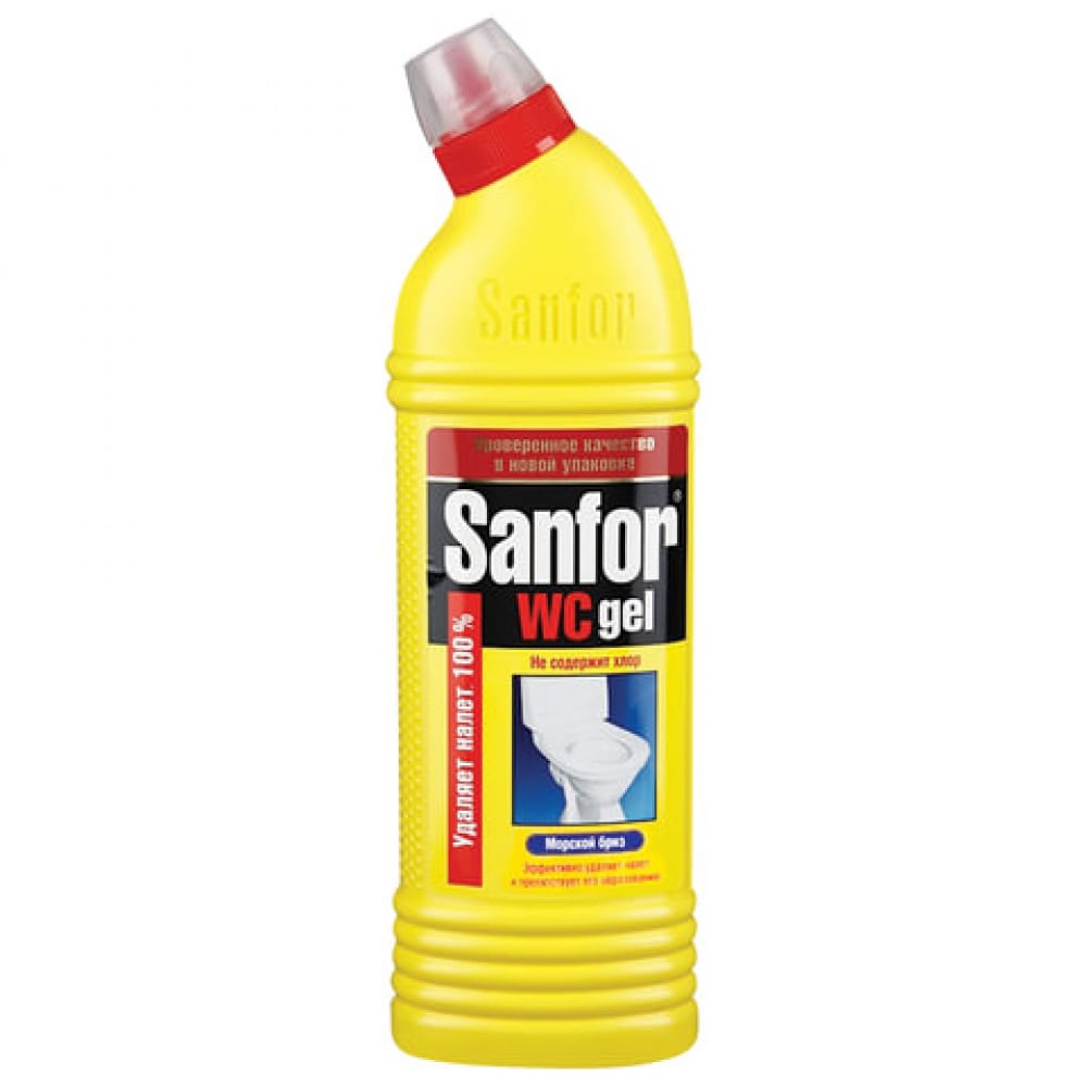 Чистящее средство для уборки туалета SANFOR средство для уборки туалета лайма