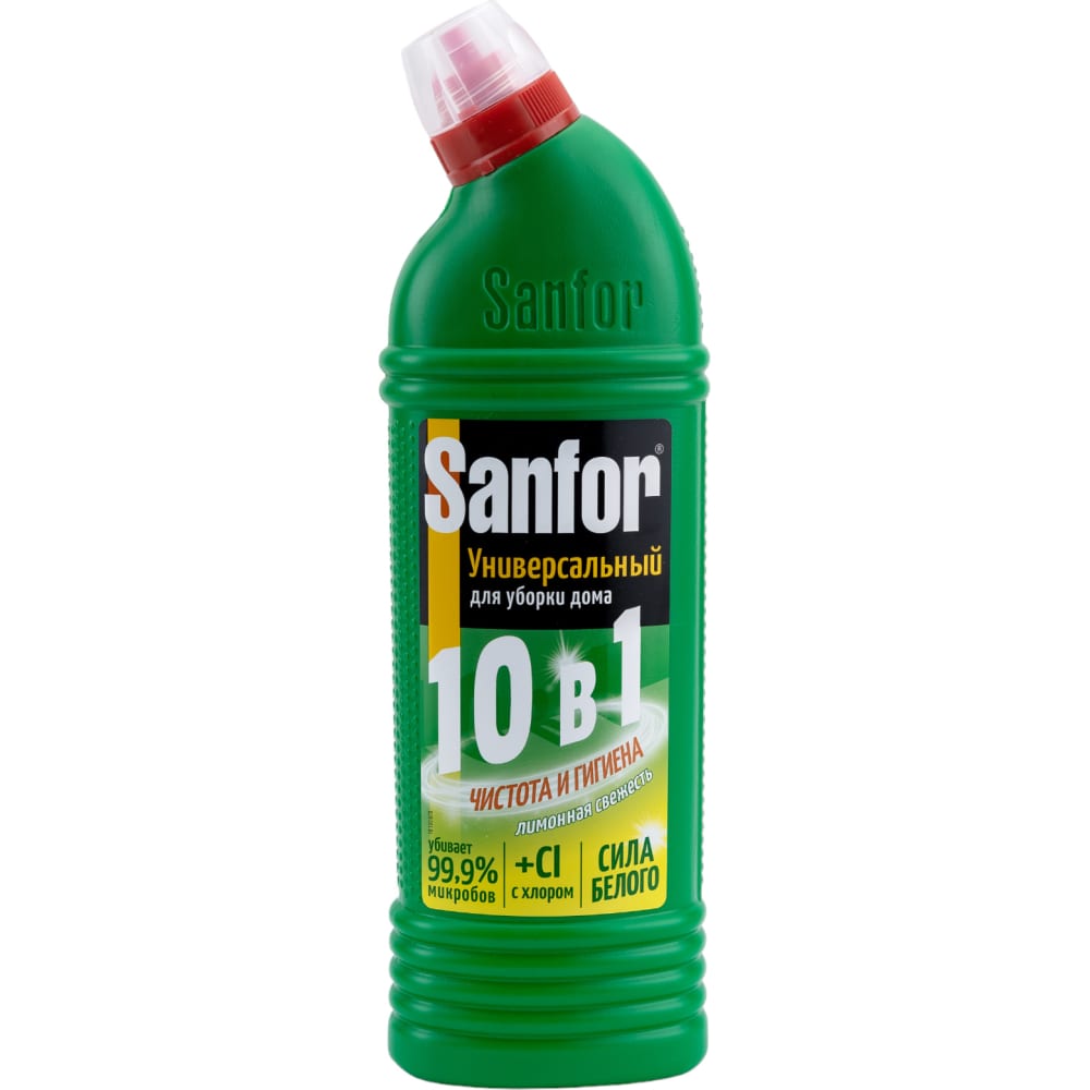 Средство для чистки сантехники SANFOR средство для очистки сантехники и кафельной плитки конферум